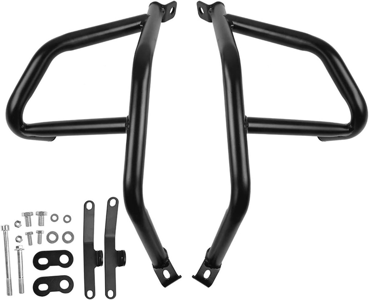 Motor Valbeugels - Frame Beschermers - Motor Beschermen - Schokabsorberend Ontwerp - 1050 Gram - Zwart