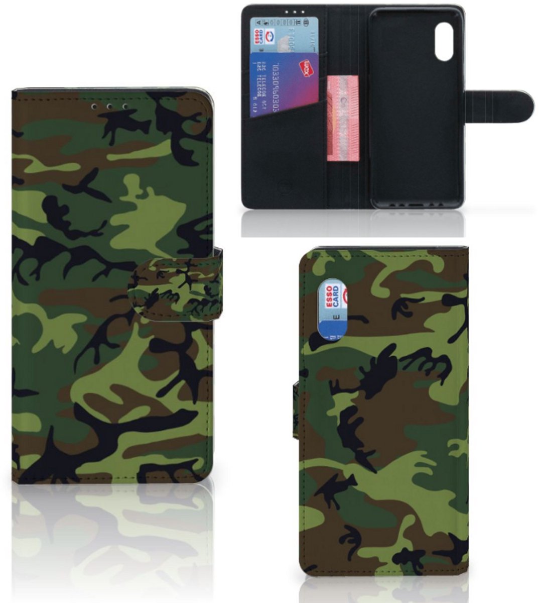 Samsung Xcover Pro Telefoon Hoesje Army Dark