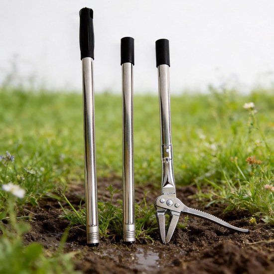 Onkruid Verwijderaar - Staande Weder - Tuin Onderhoud - Afneembaar Ontwerp - Roestvrij Staal - Metaal — afbeelding 2