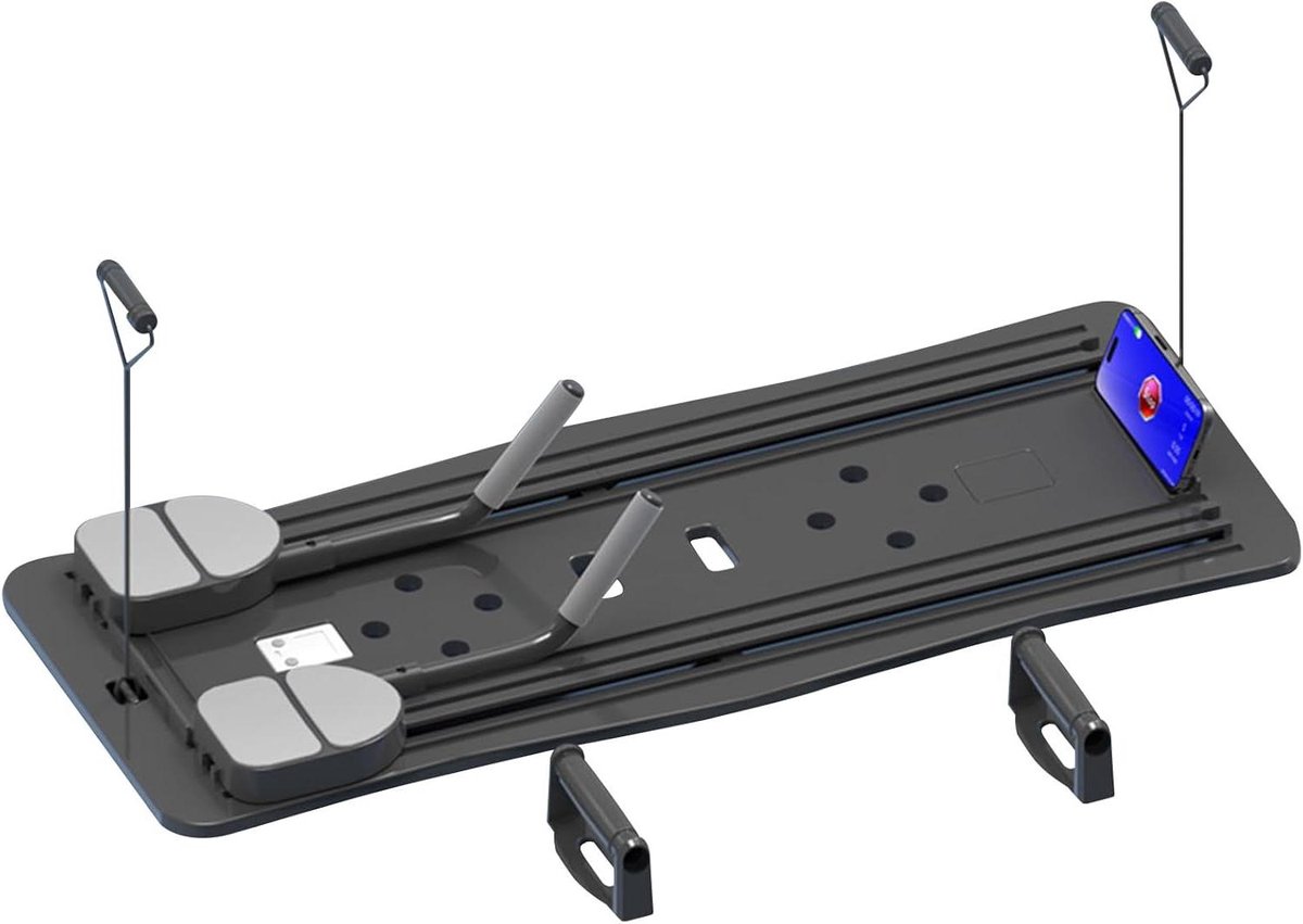 Pilates Board - Glijplank Core Trainer - Thuis Fitness - Opvouwbaar Ontwerp - 106 cm Lengte - Zwart