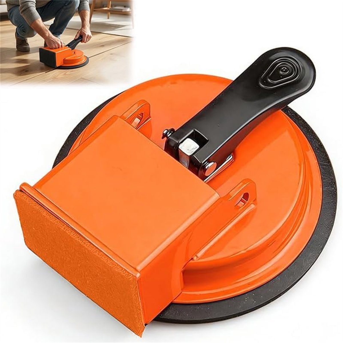 carmdering - Laminat Saugnapf Reparaturset - Laminatboden-Reparaturwerkzeug - Zuiveringshulp - Diepe Scheurherstel - Geluidsreductie - Hoogwaardig Metaal - Duurzame Constructie - Veilige Toepassing - 1 Stuk