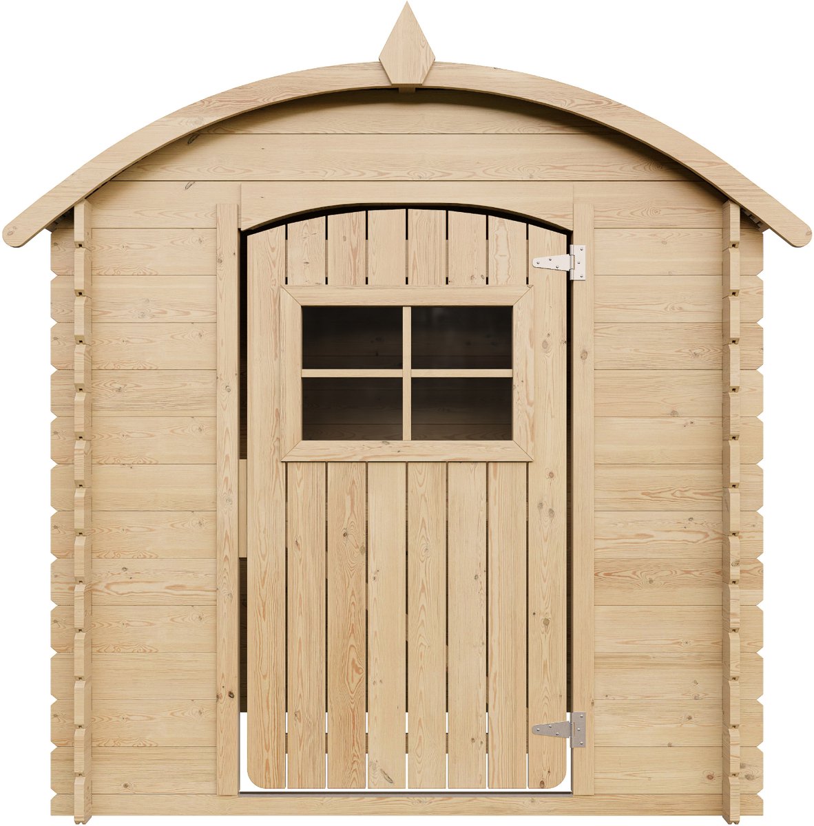 Timbela M505 - Speelhuis - 1,1 m² - 112x146xH145 cm - Houten huis voor kinderen met vloer