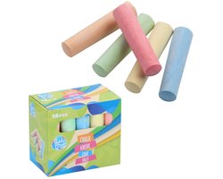 Eddy Toys Stoepkrijt 15-delig - Stoepkrijt voor Kinderen ...