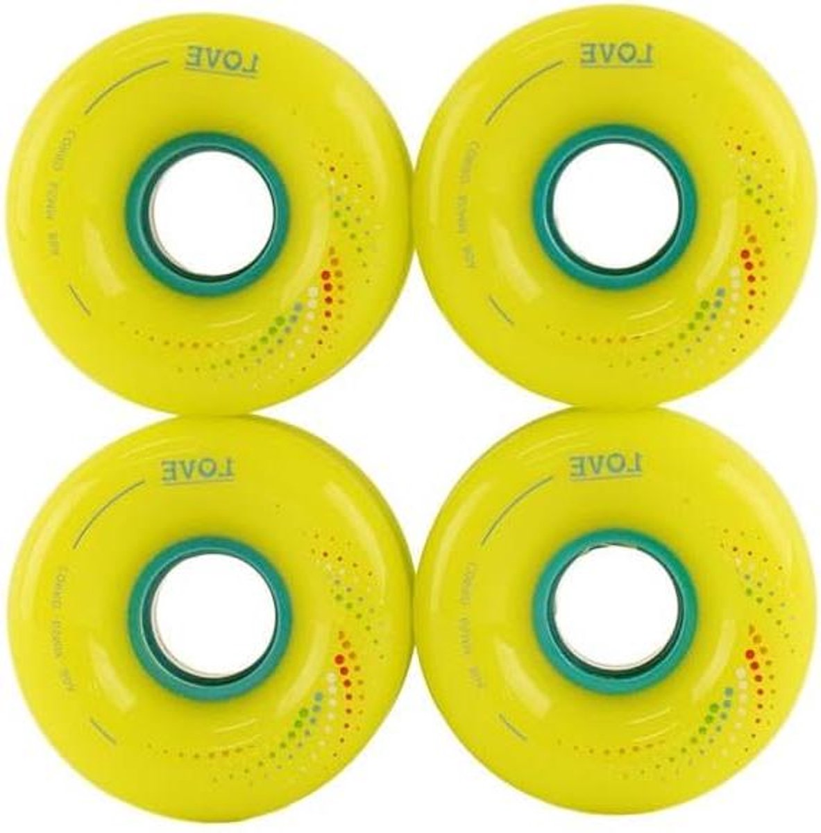 Skateboard Wielen Corro Wheels Stadsreizen Duurzaam Urethaan 65 mm 80a