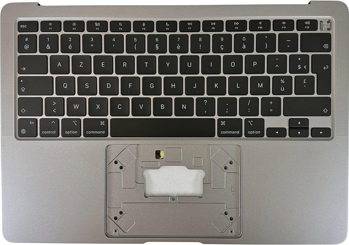 ZeLiT Premium Topcase voor MacBook Air 13" M1 A2337 (2020) - Met AZERTY Belgisch Toetsenbord & Backlight - Space Gray / Grijs