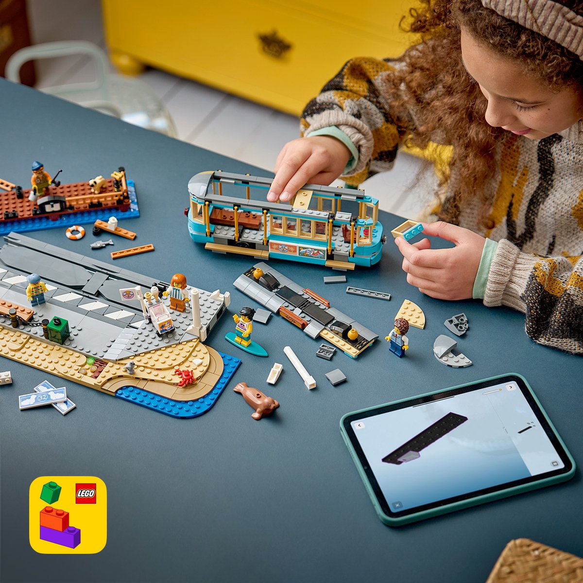 LEGO City Klassieke Strandtram Tram Speelgoed voor Kinderen Vanaf 7 Jaar - 60506 – foto 2