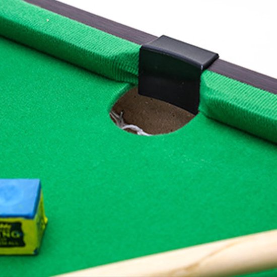 Mini Tafelbiljart - Draagbaar Poolspel - Compact Plezier - Complete Accessoireset - 34 cm - Groen van mini — afbeelding 3
