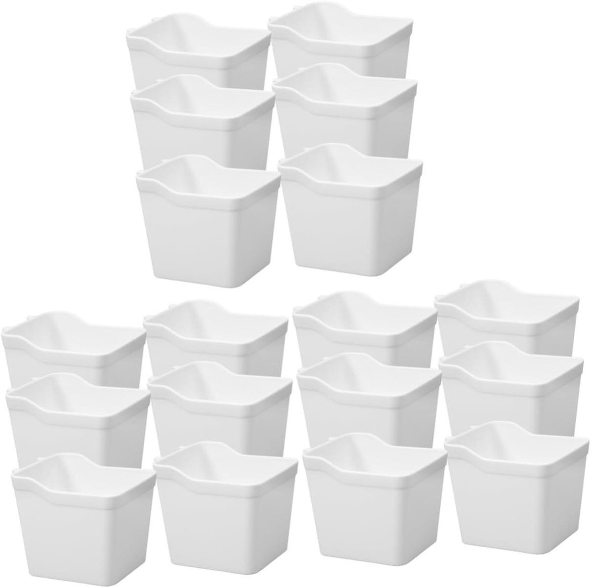 Opbergbakken - Organizers - Werkplaats Organiseren - Minimalistisch Ontwerp - 3 Sets - Wit