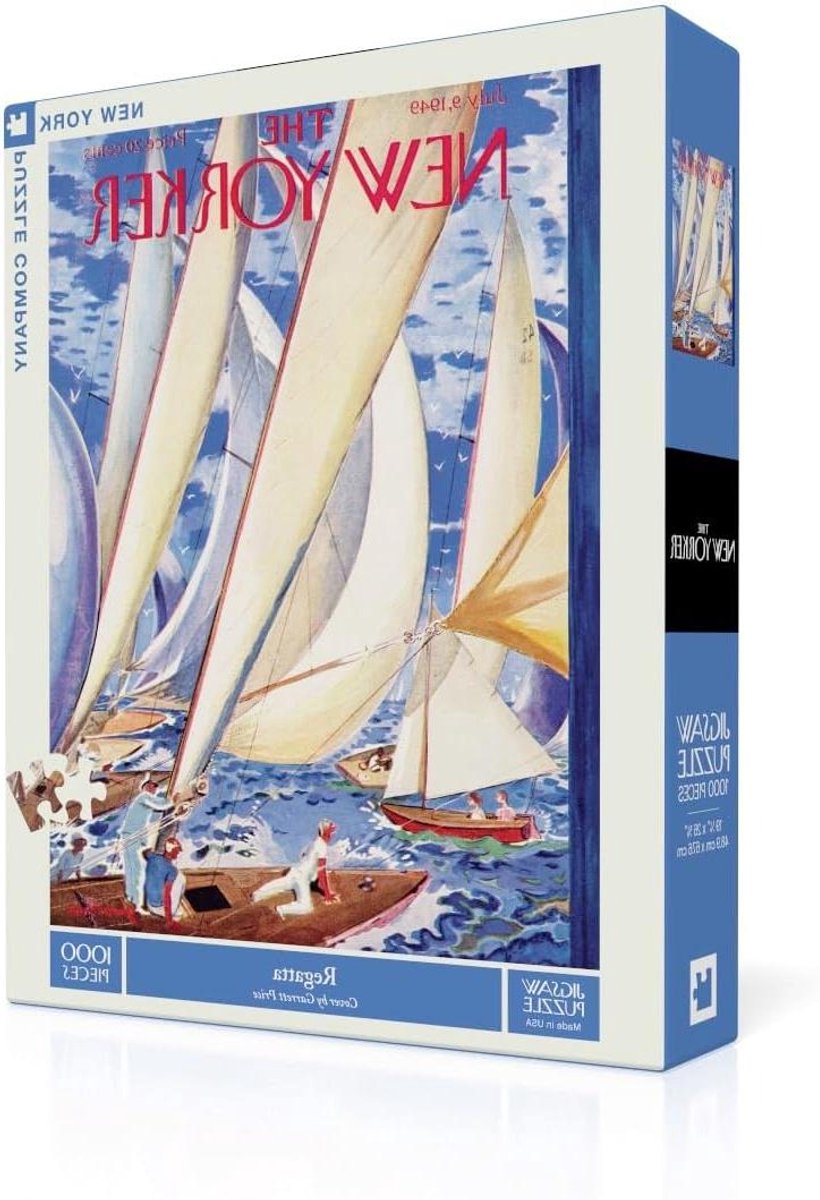 Legpuzzel 1000 stukjes - Kunstpuzzel Jaren '40 - Ontspannend Puzzelen - Linnen Afwerking - 26.63 cm x 19.25 cm - Meerkleurig