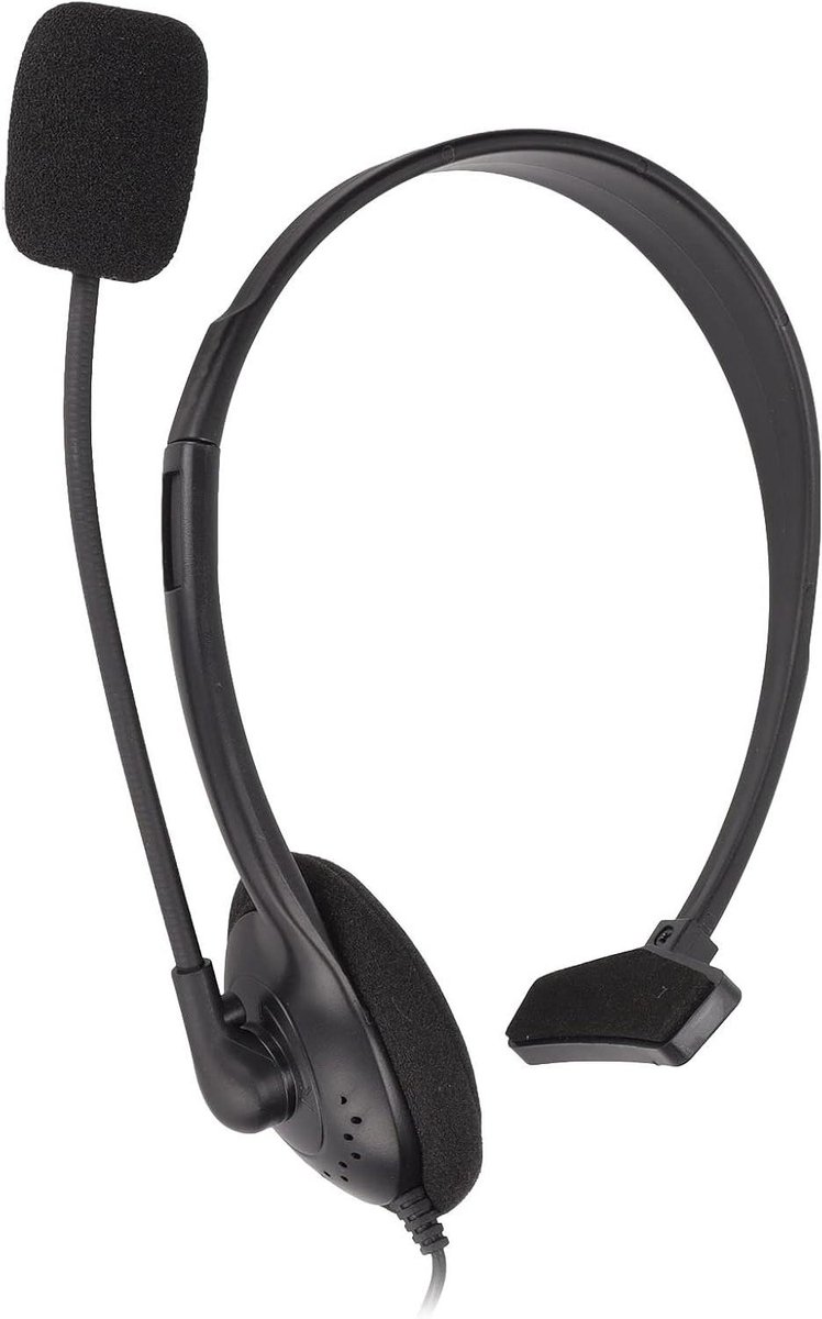 Telefoon Headset - Vaste Telefoon Headset - Heldere Gesprekken Voeren - Ruisonderdrukkende Microfoon - 35mm Plug - Zwart