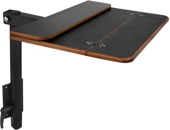 Allero Opklapbare Tafel - Opklaptafel - Campingtafel - Draaibaar - Ruimtebesparend - Caravan - Boot - Camper - Zwart - 59,5x58 CM — afbeelding 3