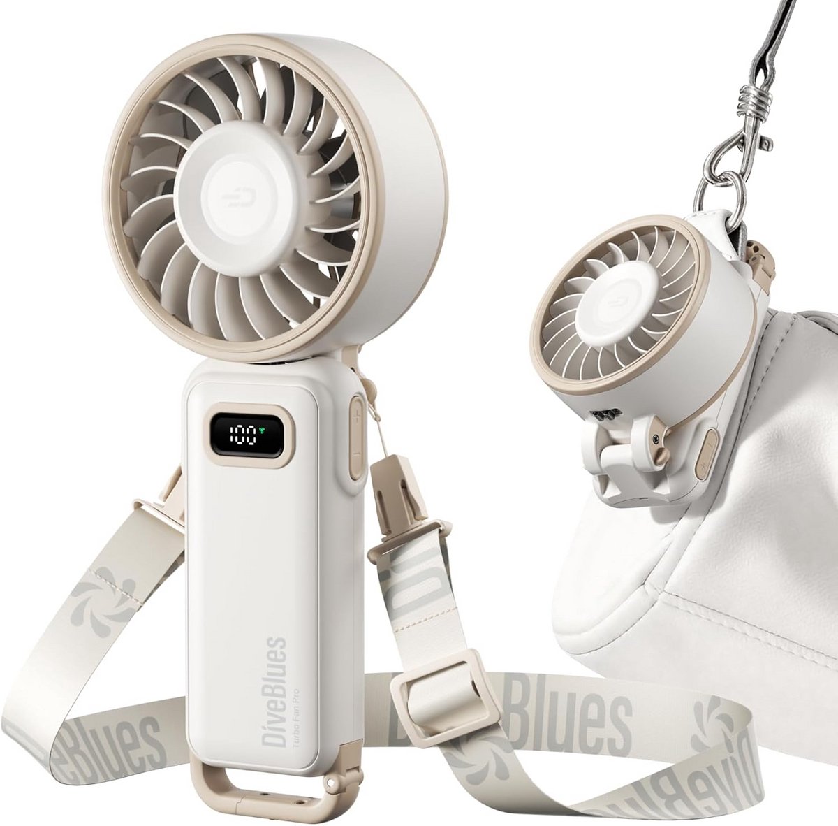 Draagbare Mini Ventilator met Lange Batterijduur voor Hand, Bureau en Nek