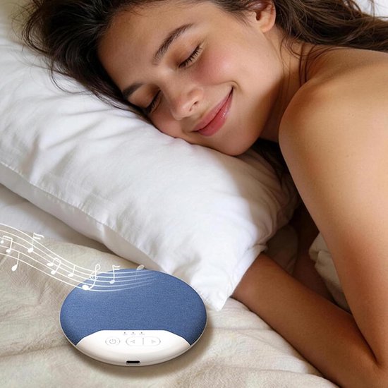 Kussenluidsprekers - Slaapgeluid - Ontspannen Slapen - Plat en Discreet - 10cm - Wit — afbeelding 3