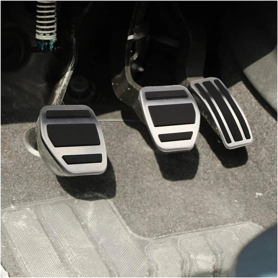 Pedaalkappen Auto - Pedaalhoezen Set - Verbeter Rijervaring - Antislip Rubber - MT - Zwart — afbeelding 5