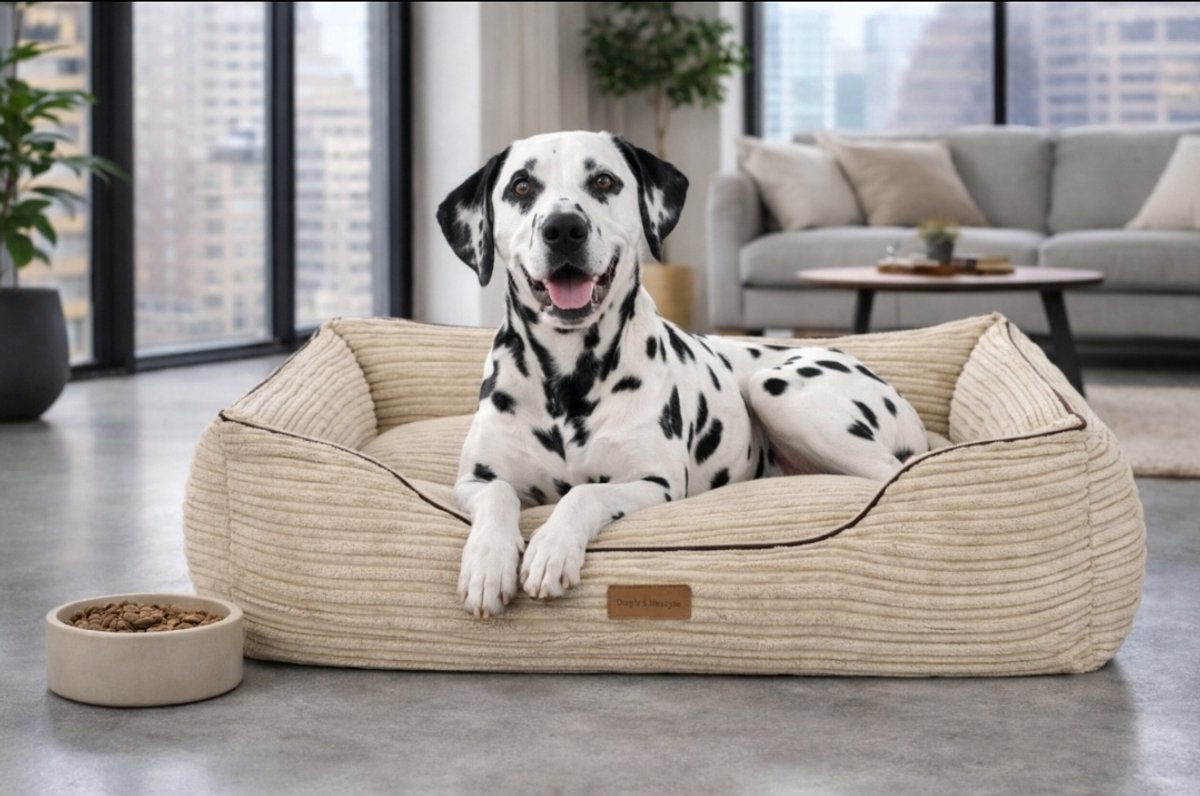 Dog's Lifestyle Hondenmand Supersoft Rib Beige XL 110cm