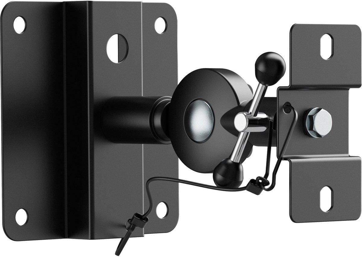 InLine® Speaker muurbeugel tot 15kg, set van 2, zwart