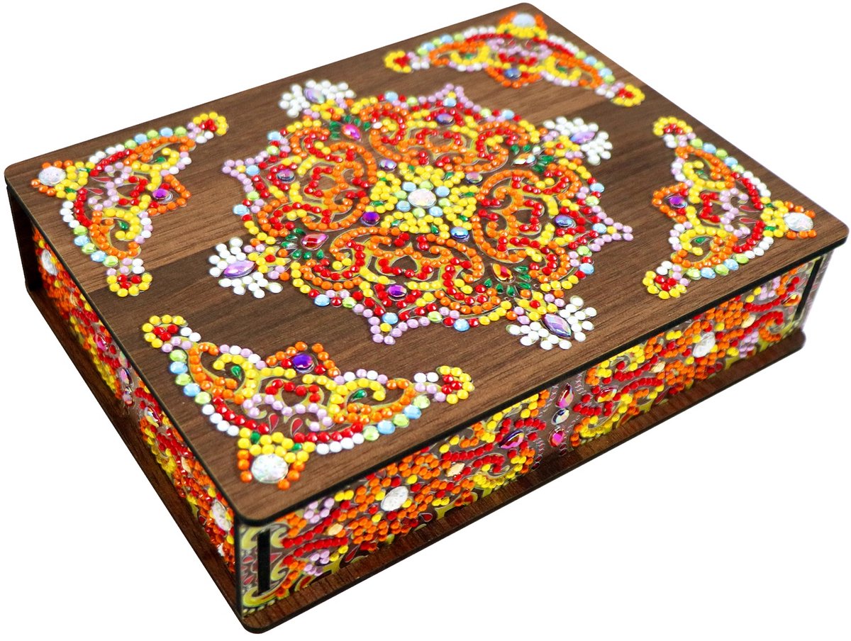DIY houten diamond painting box