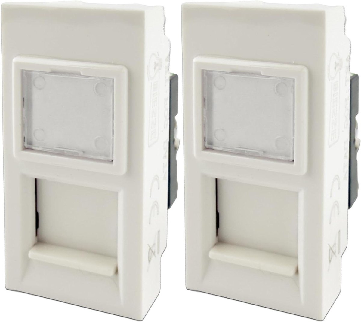 RJ45 Stopcontact - Ethernet Bus - Netwerk Installatie - Gereedschapsloos Installeren - Cat6 UTP - Wit