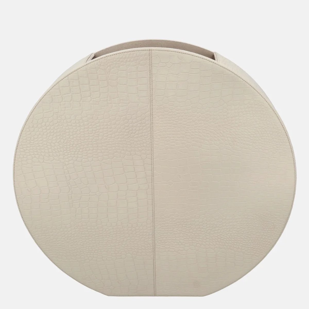 Chamada Coco leren vaas croco large beige