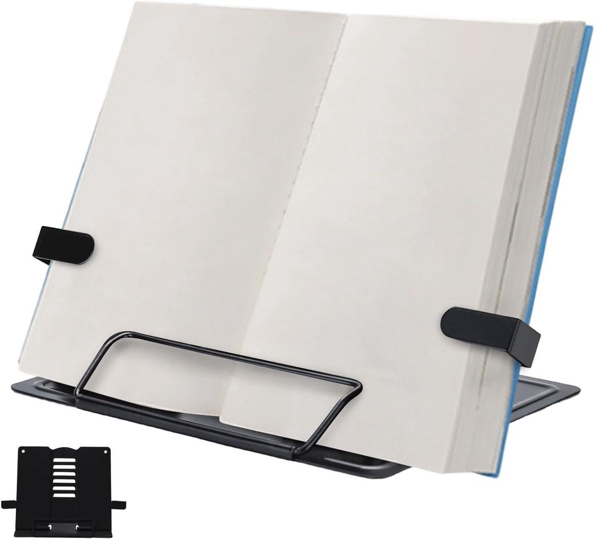Boekstandaard - Leeshouder - Comfortabel Lezen - Verstelbaar - 21 cm - Zwart