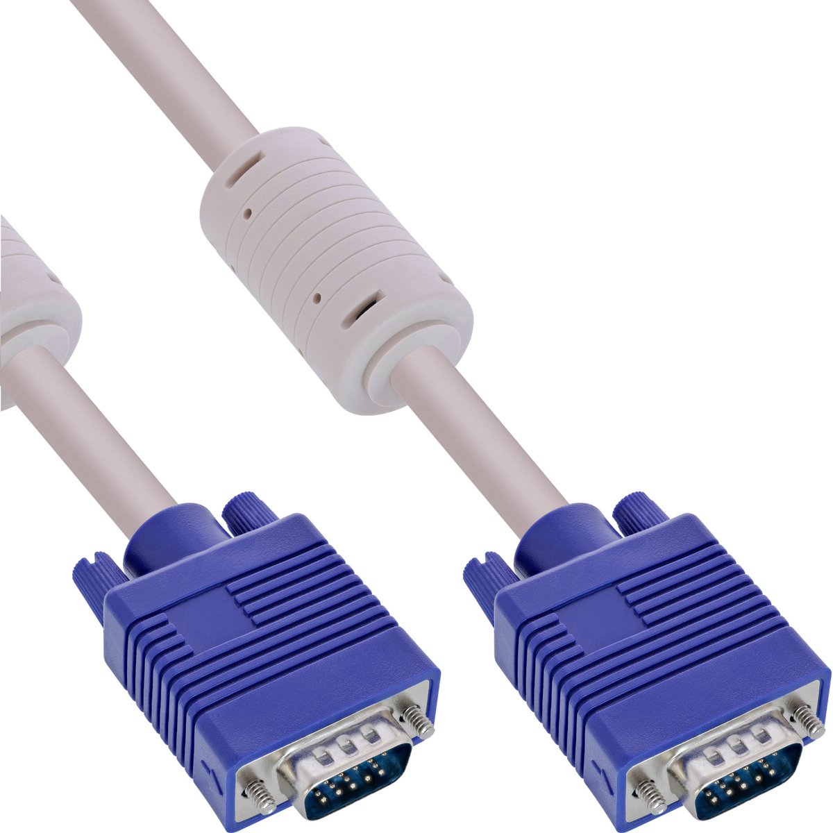 Manhattan VGA Aansluitkabel VGA 15-polige stekker, VGA 15-polige stekker 15.00 m Zwart 313629 Schroefbaar VGA-kabel