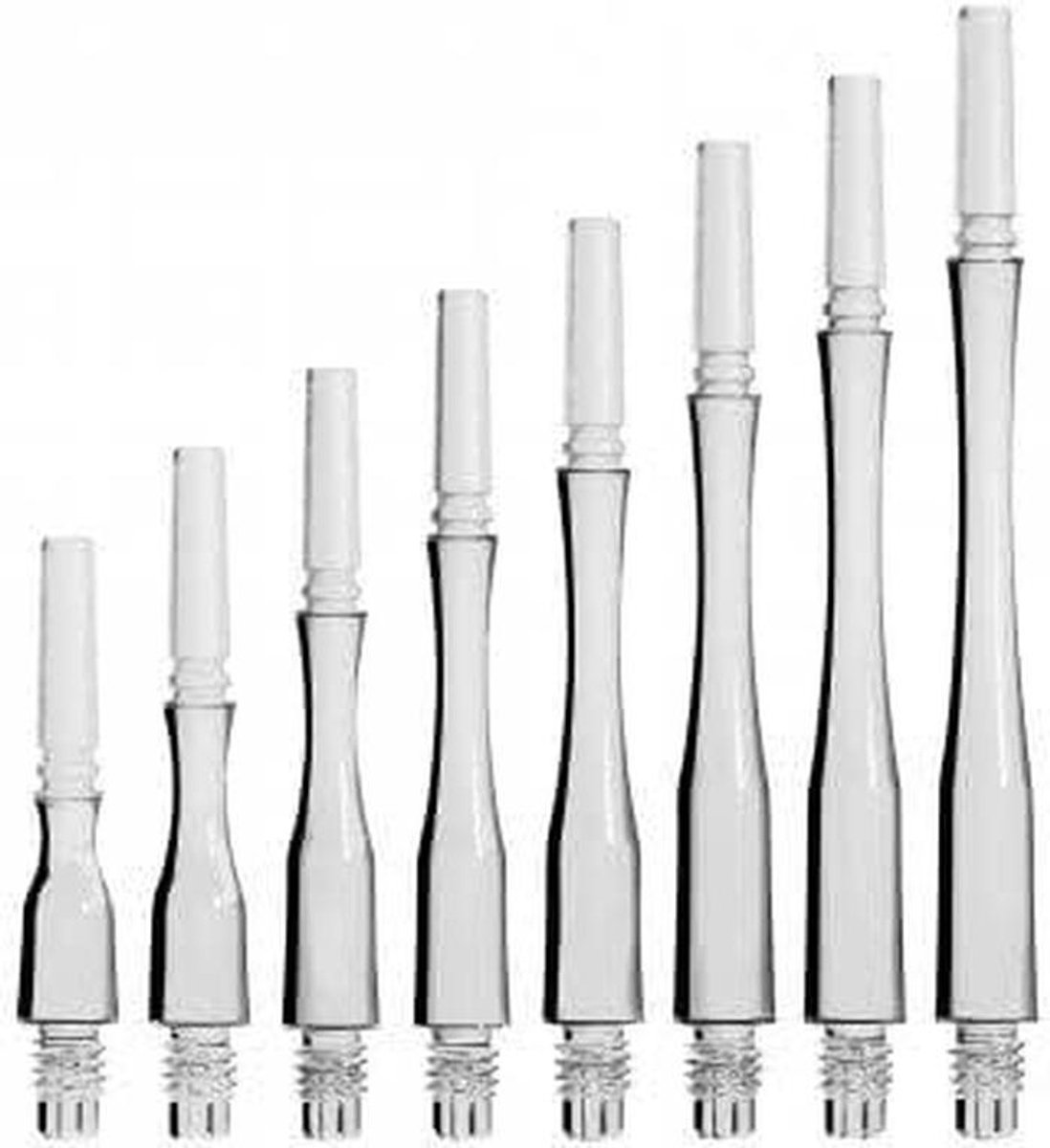 Dartshafts Hybride Blok - Dart Accessoires - Darts Spelen - Stevig Materiaal - 4 gram - Helder