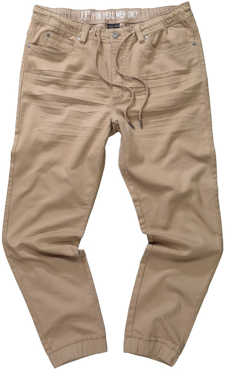JP 1880 - Heren - Instapbroek FLEXNAMIC® elastische tailleband - Zand - Maat L
