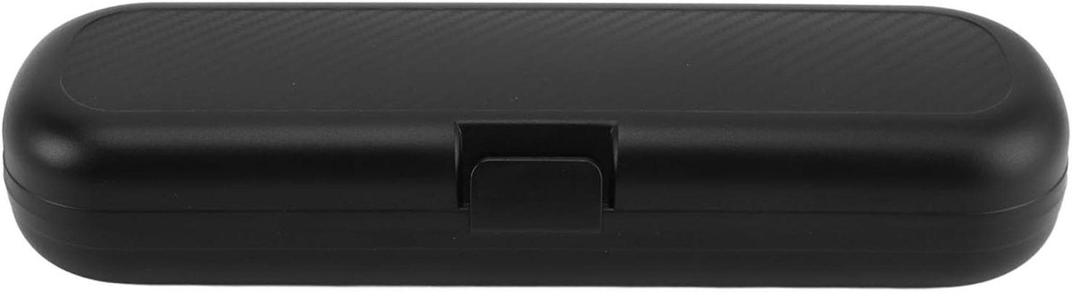 Reisetui Tandenborstel - Opbergdoosje Houder - Mondzorg Onderweg - Brede Compatibiliteit - 23 x 8 x 4 cm - Zwart