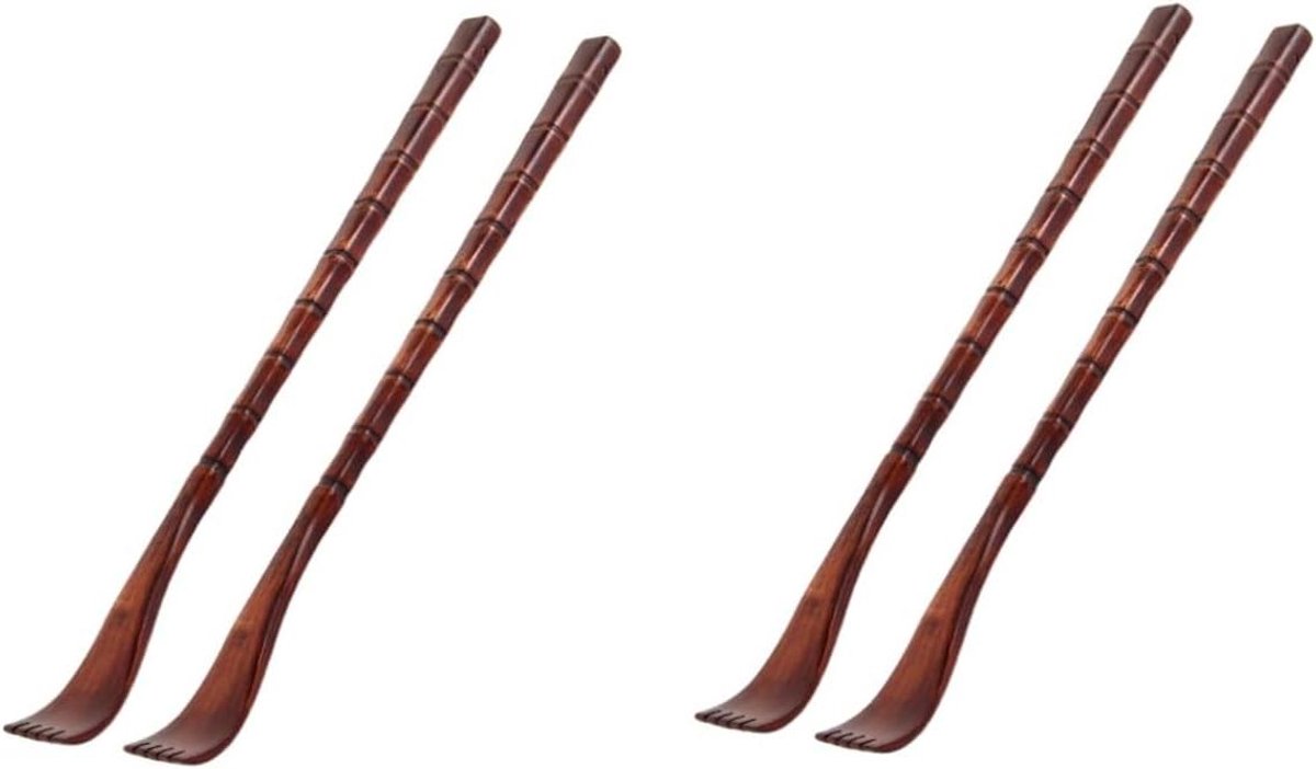 Houten Ruggenkrabber - Massagehulpmiddel - Ontspanning Bereiken - Gladde Klauw - 48 cm - Houtkleur