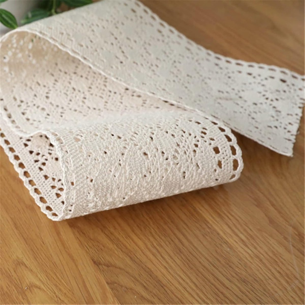 Tafelloper Keuken - Eettafel Runner - Huis Decoratie - Linnen Katoen - 15x240CM - Beige