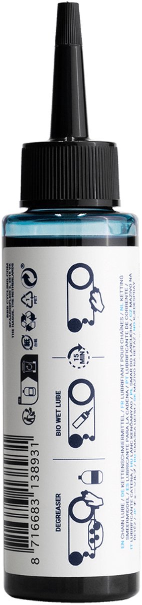 BBB Cycling Fietsketting Smeermiddel - BioWetLube 100ml - 100 % Biologische Kettingolie Fiets - All Weather - BCH-203 van BBB Cycling — afbeelding 5