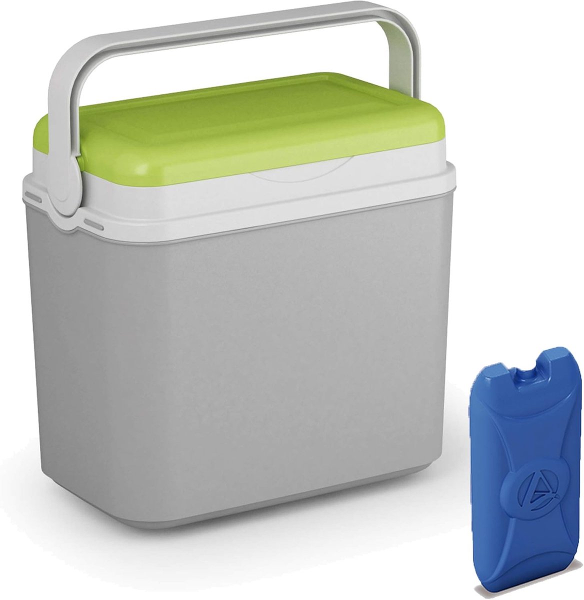 Koelbox - Geïsoleerde box - Picknick en reizen - Lekdicht ontwerp - 10 Liter - Groen/Grijs