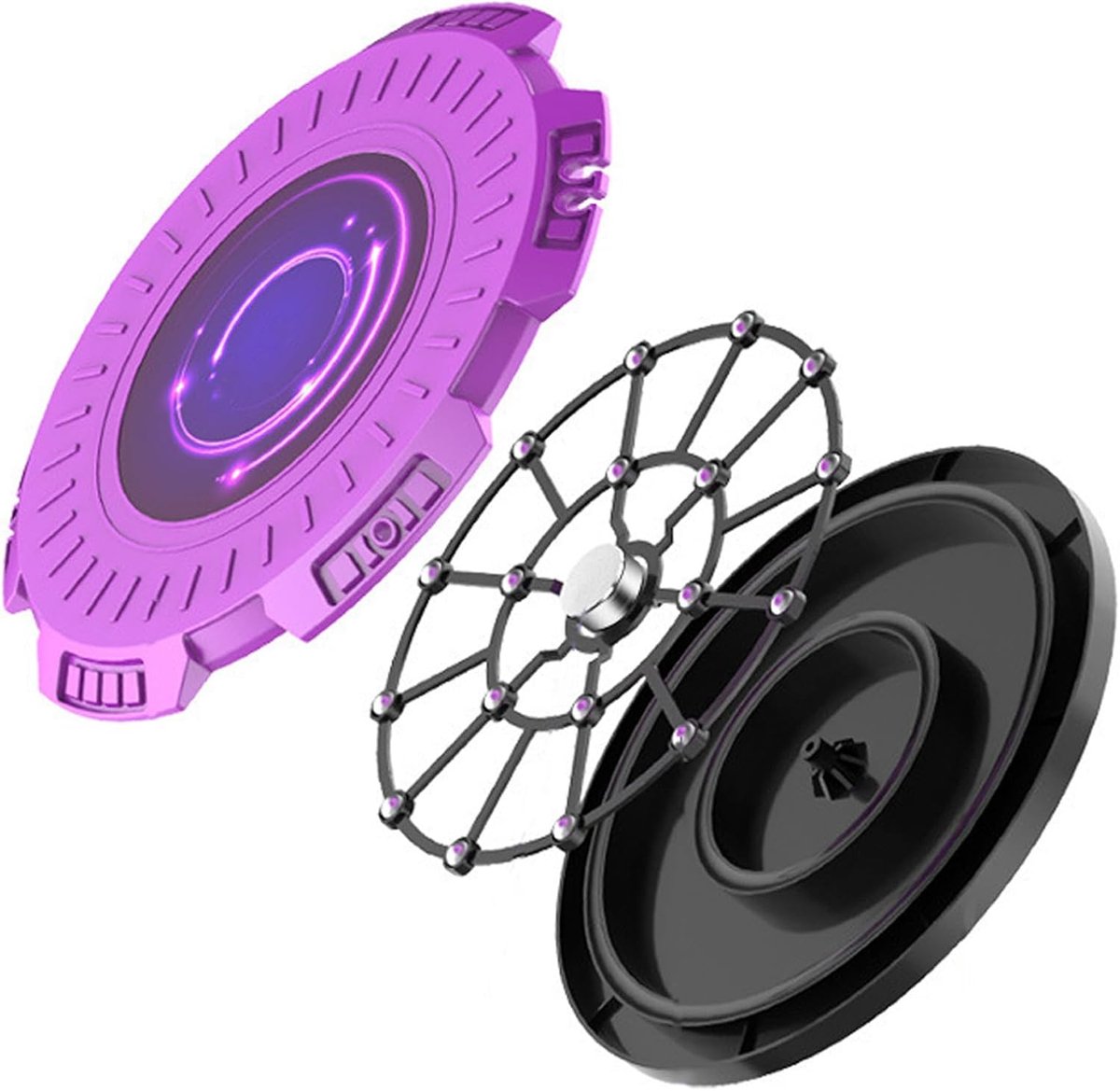 Draaischijf Fitness - Taille Trainer - Lichaamsvorming - Geruisloze Rotatie - 28 cm Diameter - Lila