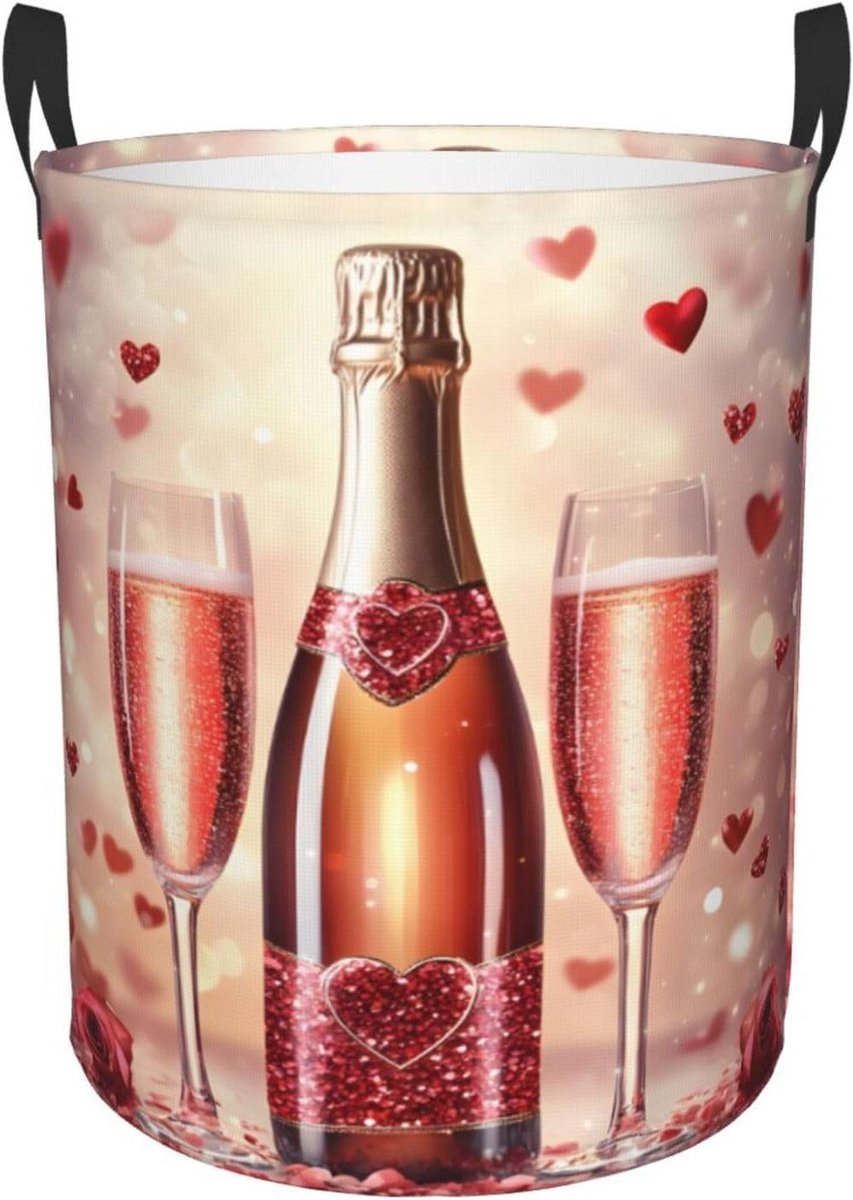 Wasmand Bloem Liefde Kledingmand Opbergmand Vuile Kleding Opslag Waterdicht Oxford Doek 34x42 cm Gekleurd