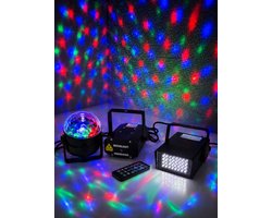 Discolampen (led en laser set) starter
