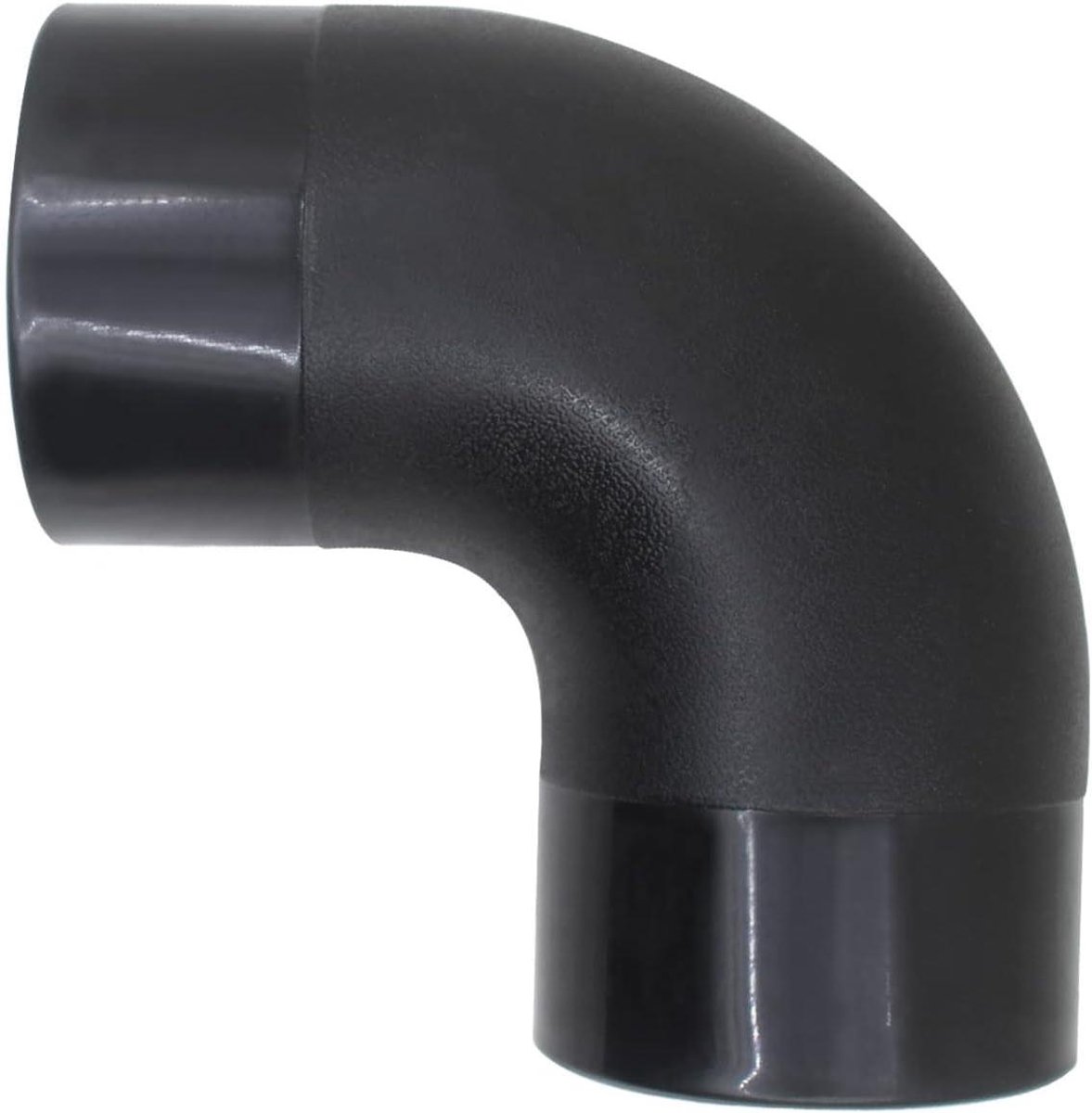 Elleboog Connector - Slang Bocht Koppelstuk - Stofafzuiging Werkplaats - 90 Graden Hoek - Small - Zwart