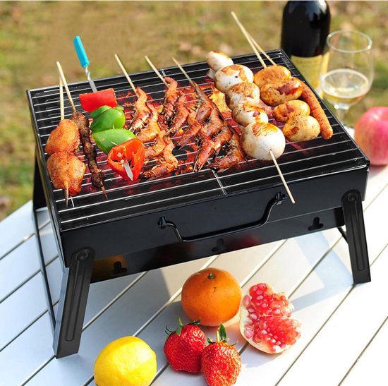 Florixa® Tafel Bbq Houtskool - Weber Bbq -Boretti Bbq - Houtskool - Zwart - 27cm x 35cm x 24cm van florixa — afbeelding 5