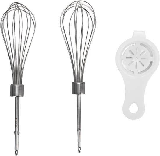 Handmixerkloppers Roestvrijstaal - Mixer Hulpstukken - Thuis Bakken - Voedselveilig Materiaal - 2 stuks - Zilverkleurig — afbeelding 5