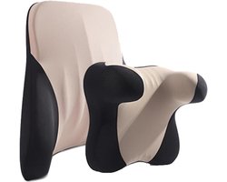 Nekkussen Auto - Hoofdsteun Kussen - Comfortabel Reizen - Traagschuim Vormt Zich - 560 Gram - Set 1-02
