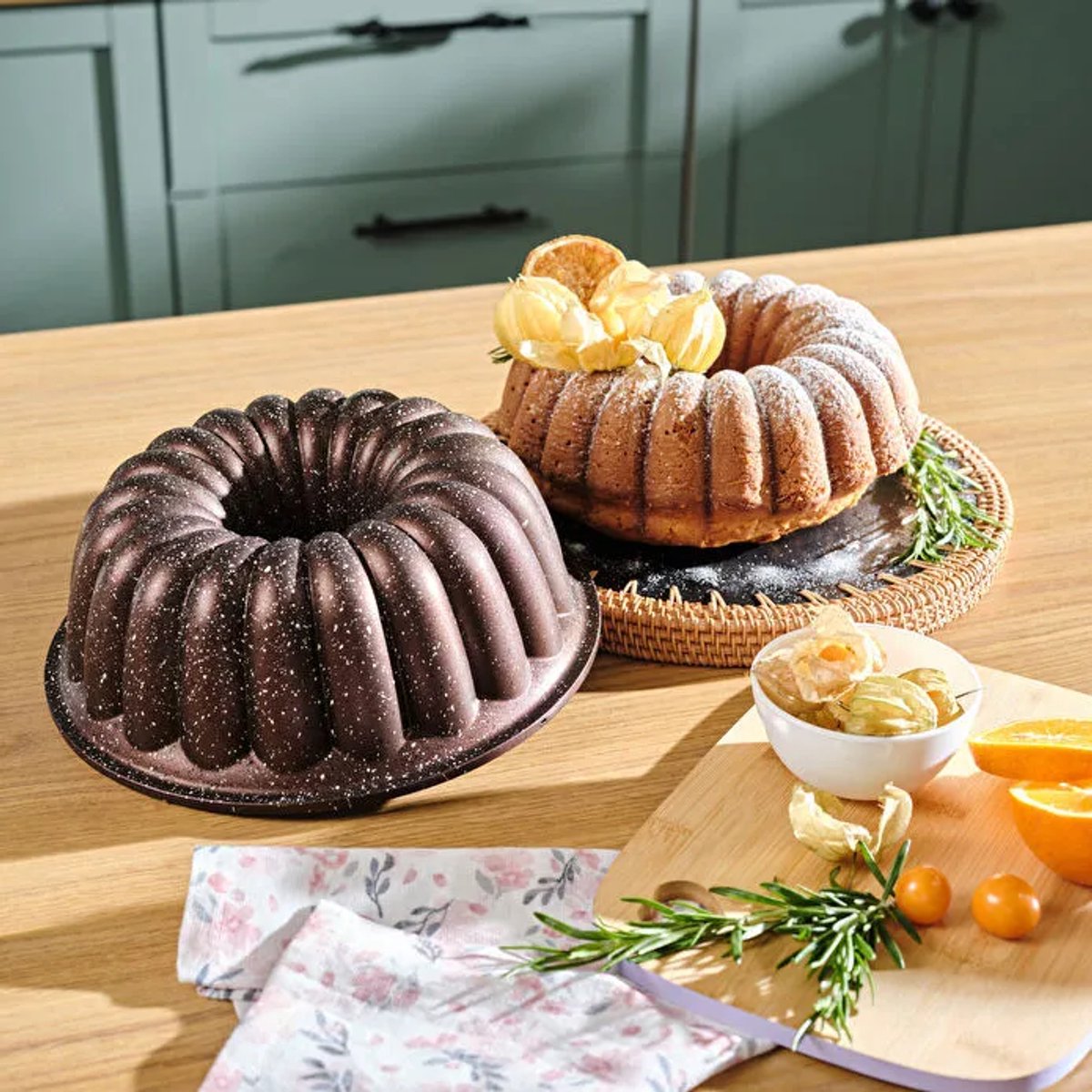 Karaca Cake Pro Lina - Bakvorm - 25,5 cm - Gegoten Aluminium - Bruin - Decoratieve Cakevorm - Ovenbestendig