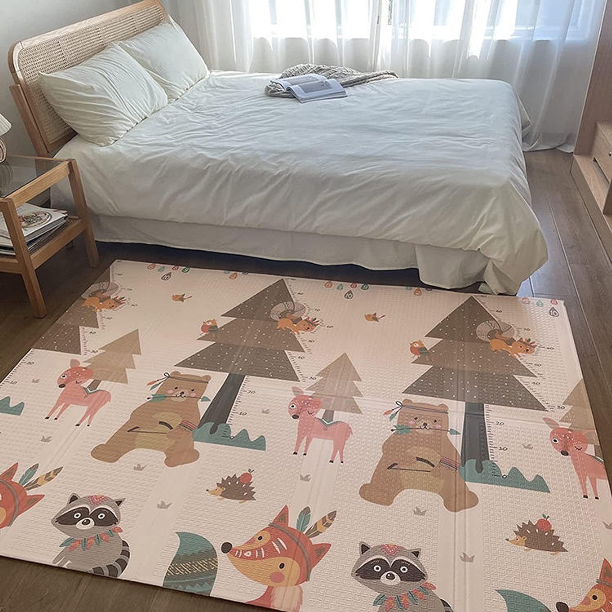TrueStone Speelmat - 2 verschillende Designs - 150 x 200 CM - Speelmat Baby - Speelmat Foam - Opvouwbaar - Speelkleed — afbeelding 4