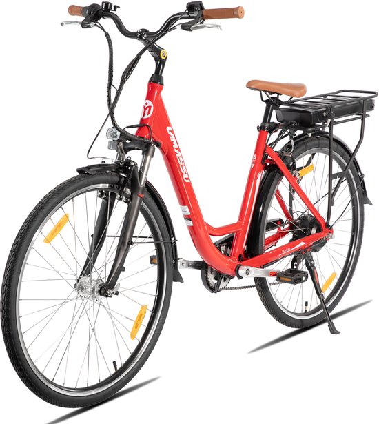 HILAND Montura Elektrische Mountainbike - 28 inch - 250W Motor - 36V 10.4Ah Accu - E-MTB - 7 Versnellingen - Aluminium Frame - Heren & Dames van Hiland — afbeelding 5