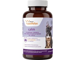Canifelox Calm – Rustgevend Supplement voor Hond & Kat – Tegen Stress & Angst – Met Tryptofaan, Valeriaan & Magnesium – 100 Tabletten – Natuurlijke Ontspanning