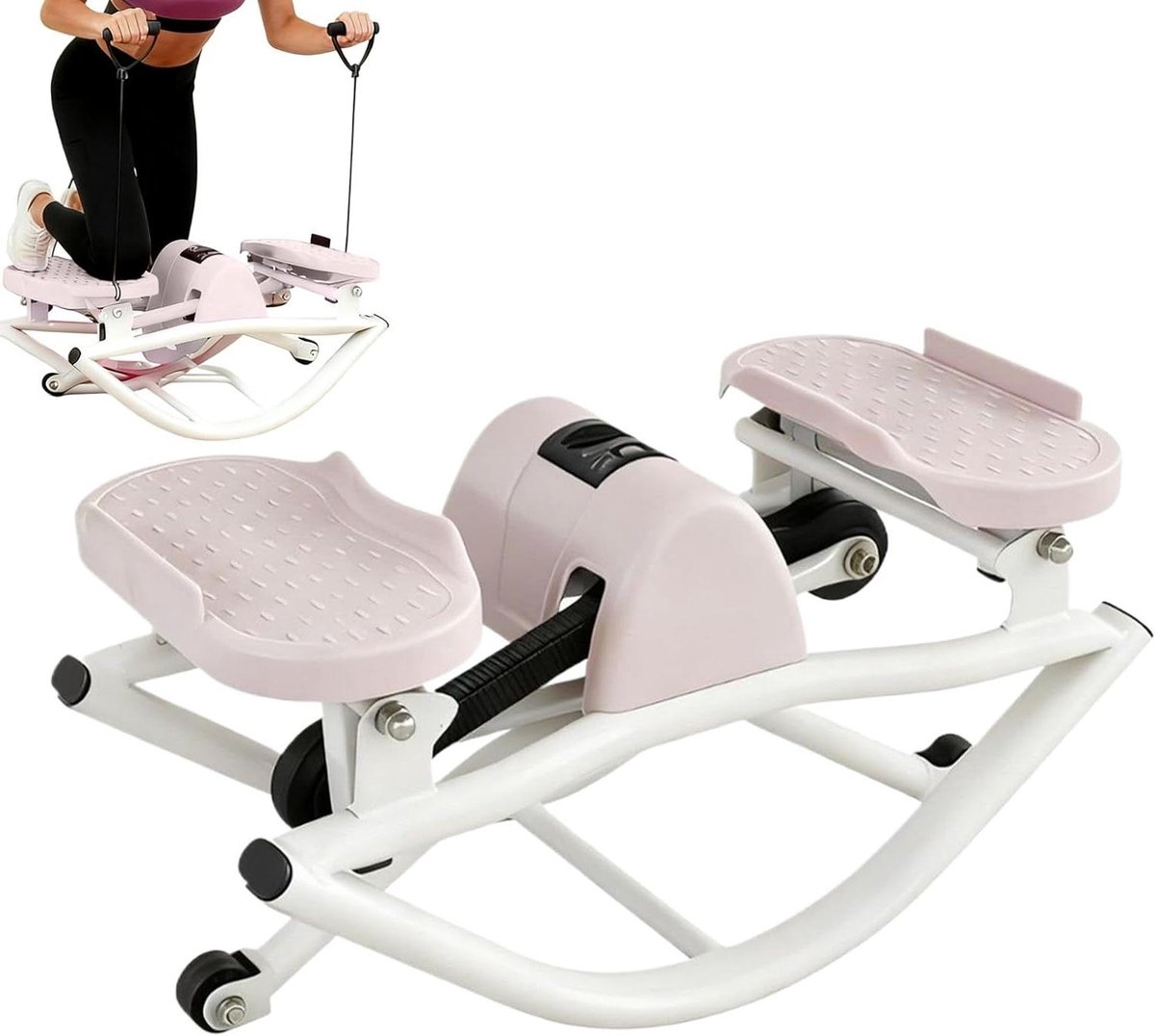 Stepper Machine - Zijwaartse Trainer - Full Body Workout - Dubbele Hydraulische Demping - 52 x 298 x 281 cm
