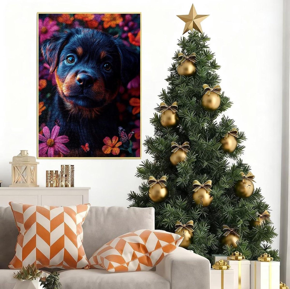 Houten Puzzel - 1500 Stukjes Puzzel - Ontspanning Thuis - Genummerde Secties Achterkant - 87x57 cm - Dierenprint
