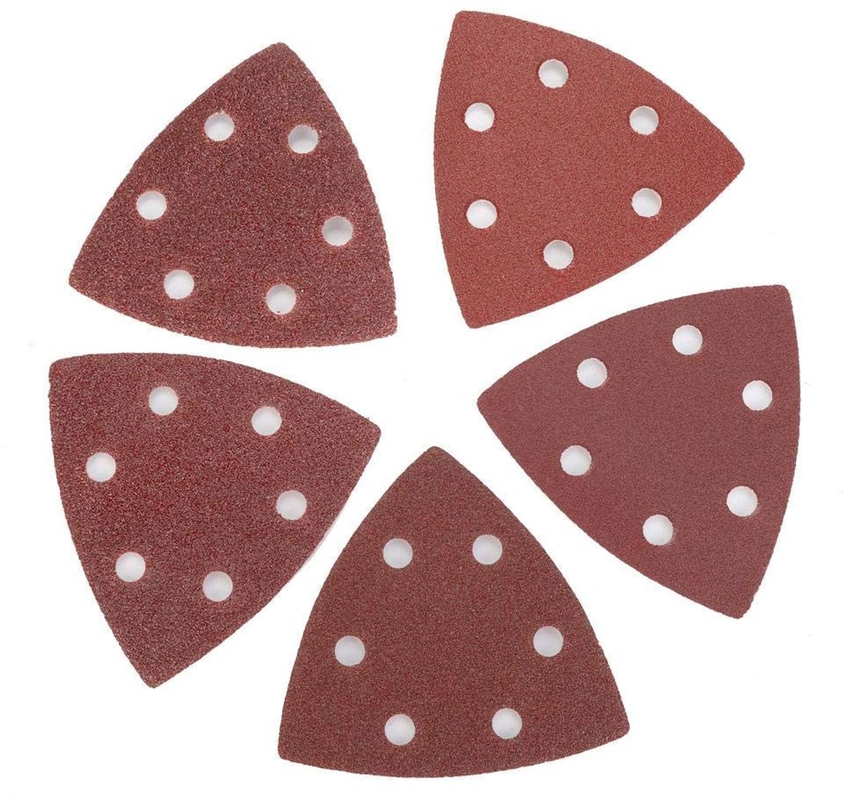 aladdien - Schuurpapier Set - Driehoekige Schuurpapier - 100 Stuks - 80mm - Geschikt voor Fein Multi Tool - Schuren - Schuurmaterialen