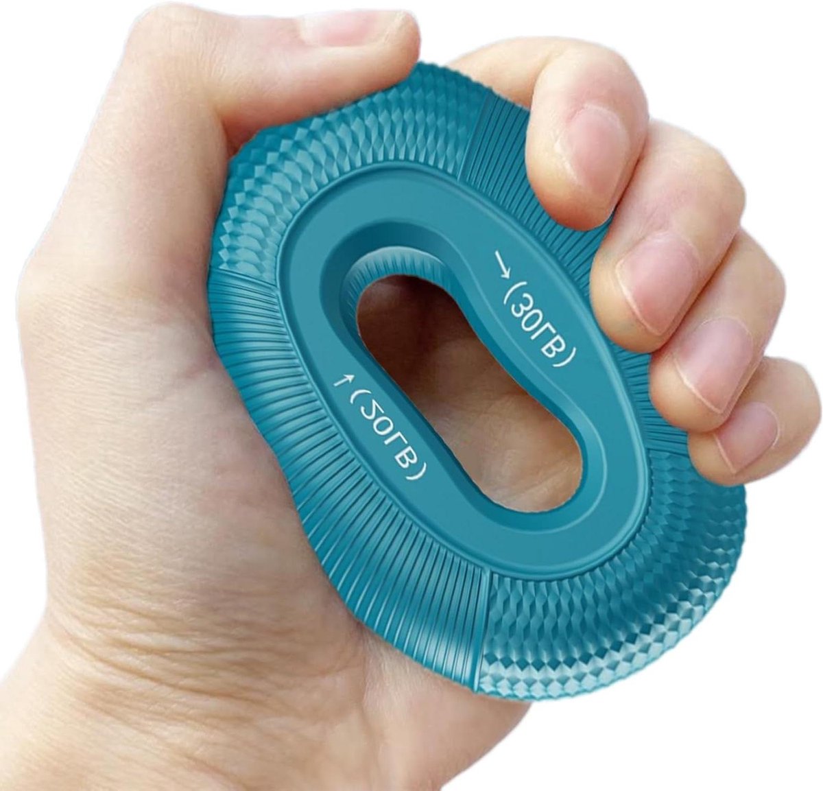 Gripversterker Ringen - Handtrainer Onderarmtrainer - Krachttraining Handen - Dubbele Sterkte - Diameter 78.5mm - Blauw