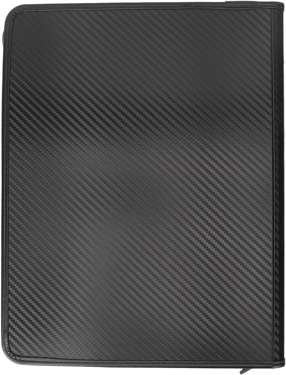 Kaartbinder Album - Verzamelalbum Kaarten - Kaarten Opslaan - Waterdicht PU Materiaal - 37x28x4 cm - Zwart