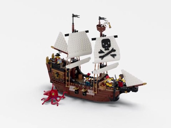 LEGO Creator 3in1 Klassiek Piratenschip Piraten Boot Speelgoed voor Kinderen 31387