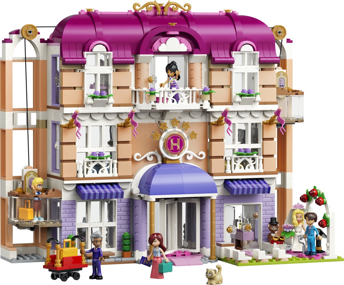 LEGO Friends Heartlake City Grand Hotel Speelgoed met Dieren Figuren en Poppetjes 42704 — cadeau in Spellen & Speelgoed - foto 5